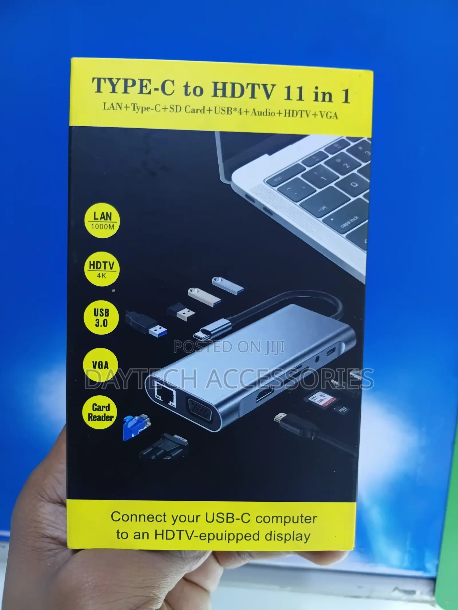 Type-C to HDTV 11-in-1 Multi-Function Dock Station Adapter