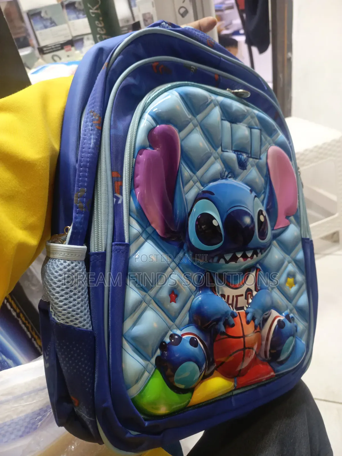 Stitch Takes the Court: 3D Animated School Backpack!