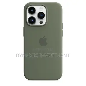 Apple iPhone 14 Pro Silicone Case Cover With MagSafe - Olive ​ 