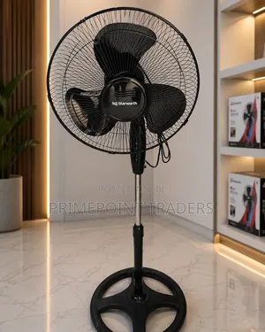 Starworth 16 Inches Standing Fan Adjustable Speed Height