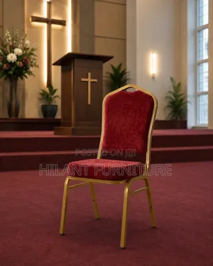 High-Density Red Conference Chair