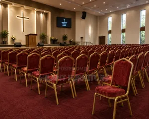 High-Density Red Conference Chair