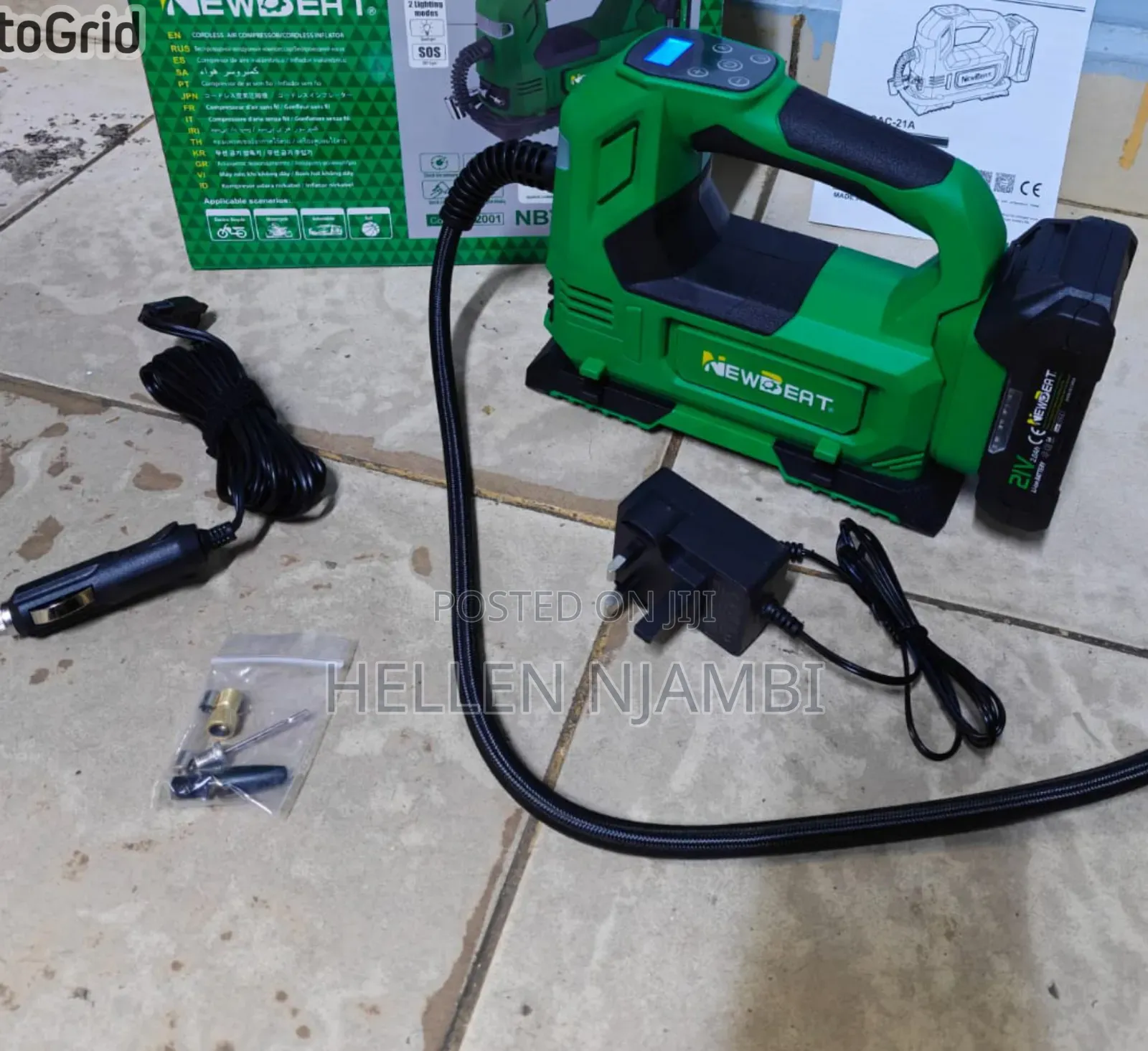 Newbeat Cordless Air Compressor 21V