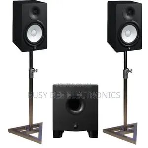 Yahama Hs8 + Hs8s Studio Subwoofer + Monitor Stand