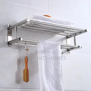 Heavy Duty Bathroom Wall Mounted Towel Rack_tt