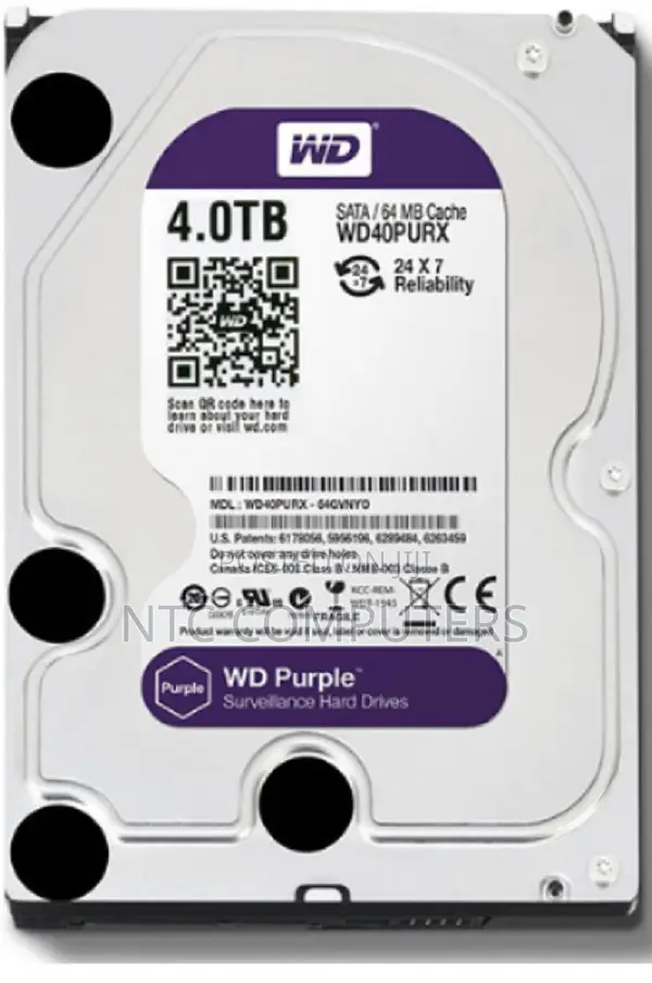 WD Purple 4TB Surveillance Internal Hard Disk Drive
