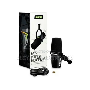 ￼
￼
Shure MV7+ Podcast XLR/USB Microphone (Black)