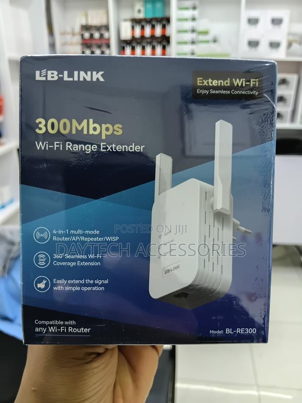 This Is an LB-LINK 300Mbps Wi-Fi Range Extender Model BL-RE300. - thumbnail 3
