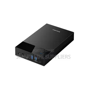 UASP Trim USB C Powered SATA SSD HDD Enclosure Case 2.5 3.5