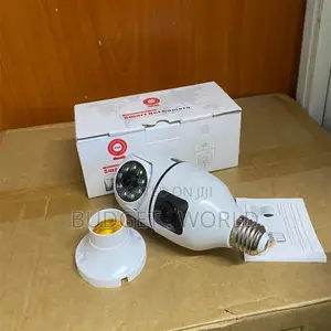 V380 Pro Dual Lens 360° WiFi Bulb Camera With Night Vision PTZ