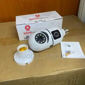 V380 Pro Smart Dual Lens Indoor WiFi Bulb Camera – 360° PTZ
