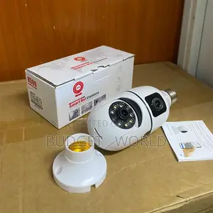 360° V380 Pro Dual Lens Smart Bulb Camera With Motion Detection