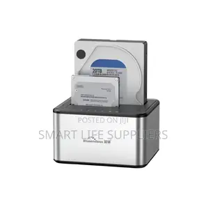 Portable USB 3.0 Dual Bay SSD HDD SATA Hard Drive Disk