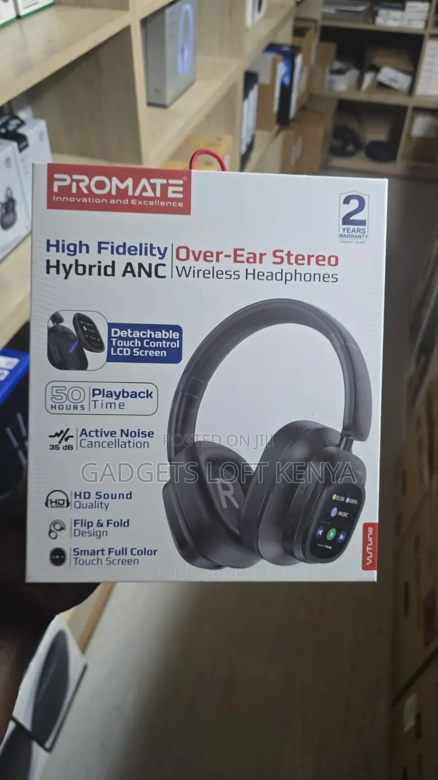 ProMate VuTune ANC Headphones With Controller