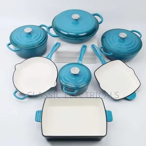 11 PCS Cast Iron Cook Ware Set