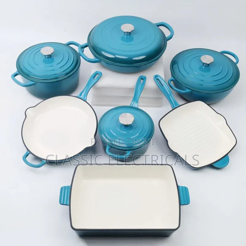 11 PCS Cast Iron Cook Ware Set