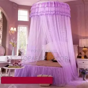 Round Queen Purple Round Net