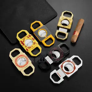 Round Double-Edged Stainless Steel Alloy Cigars Cutter