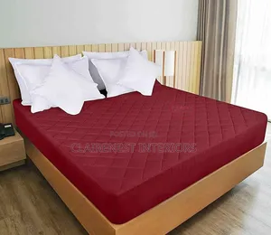 Mesa Proof, White and Maroon Waterproof Mattress Protectors