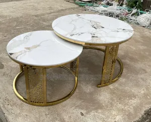 Round Nesting Coffee Table Set,