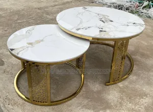 Round Nesting Coffee Table Set,