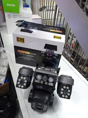 Smart 4G Solar Camera – Triple Lens PTZ Security Camera 011sq