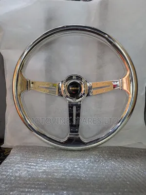Chrome and Clear Acrylic Steering Wheel,