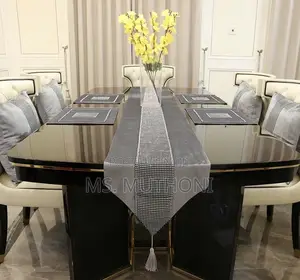 Elegant 13-Piece Luxury Rhinestone Table Set
