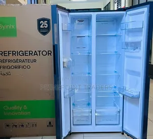 Energy Efficient Syinix 460L Side-by-Side Refrigerator Water Dispenser
