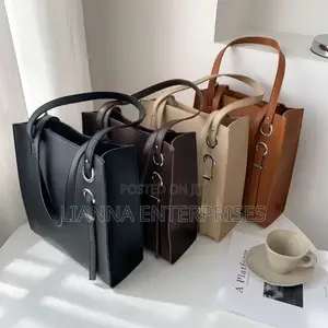 Leather Smart Tote Bag