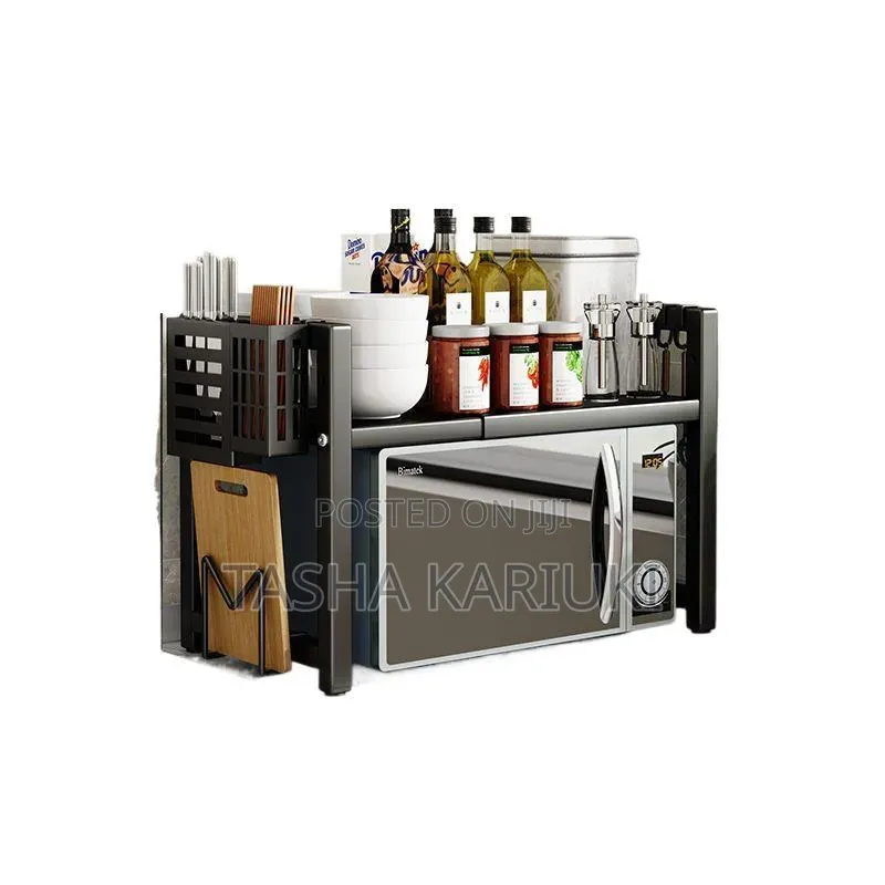 *Single Layer Heavy-Duty Adjustable Microwave Stand*
