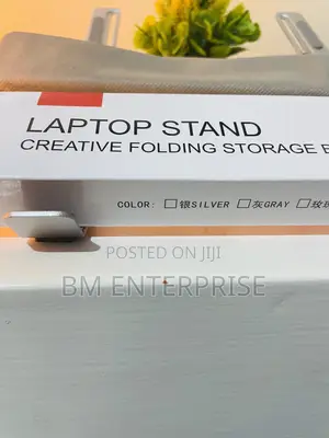 Brand New Foldable Metallic Laptop Stand