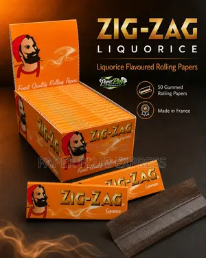 Zig-Zag Liquorice Dark Brown Chocolate Rolling Papers Regular Size