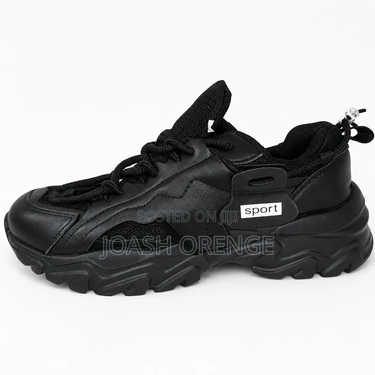 Black Platform Chunky Sneakers