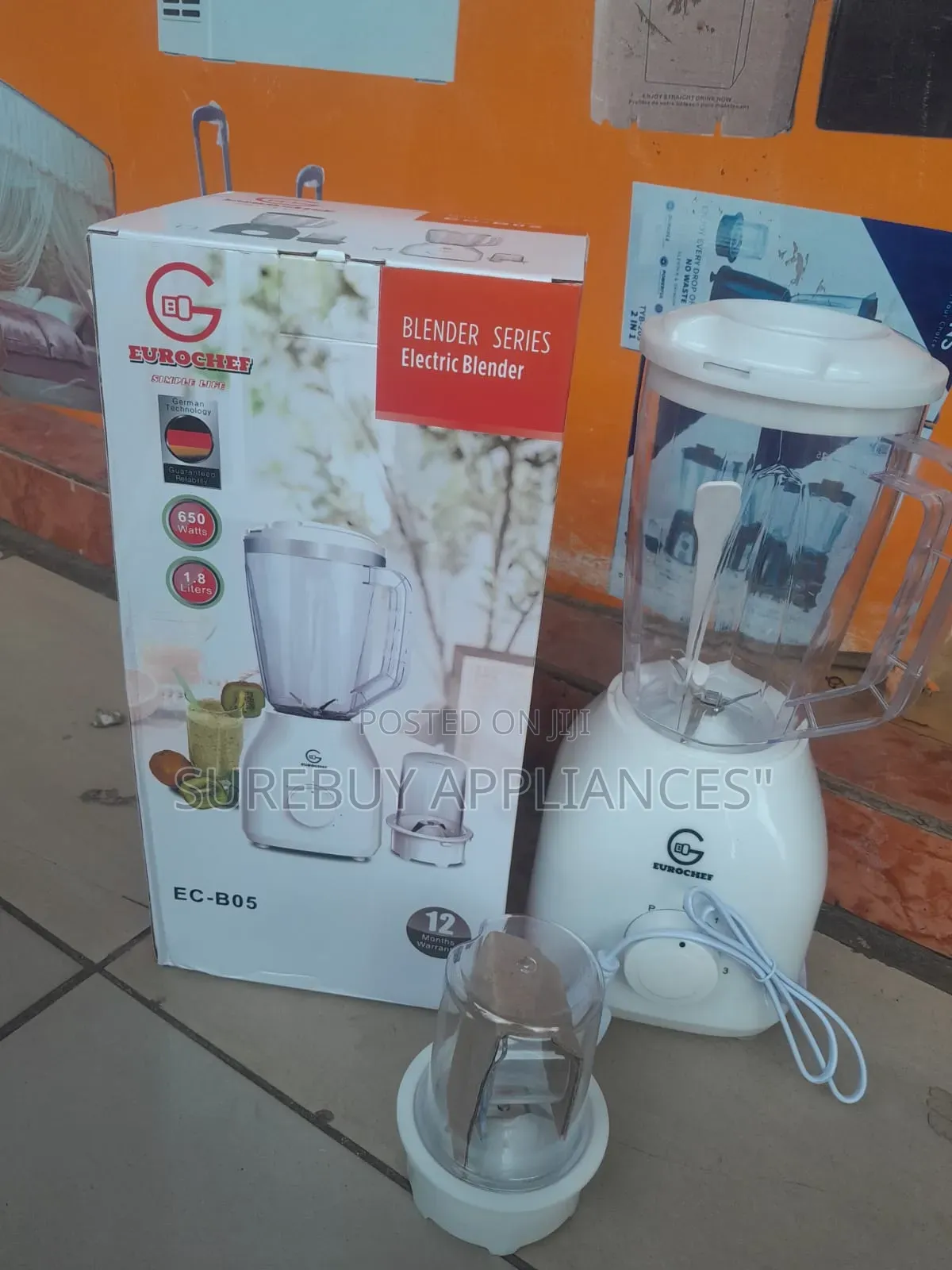 2-in-1 Eurochef Blender EC-505 650W