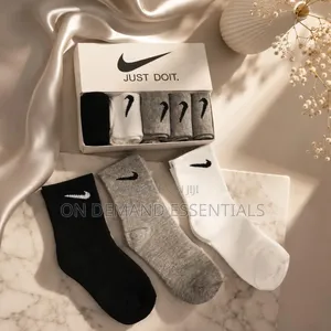 5Pairs Tube Nike Cotton Socks Pack