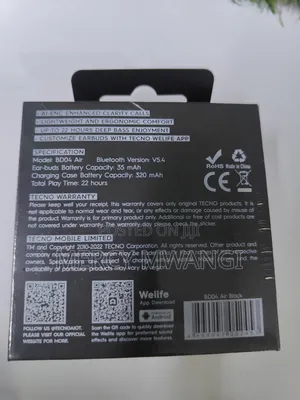 Tecno Buds 4 Air BD04 Wireless Earbuds
