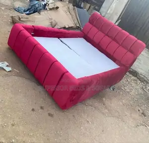 5x6 Red Ribbed Bubble Bed: Free Delivery