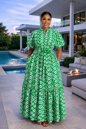 Chain Printed Maxi Dresses