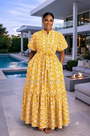 Chain Printed Maxi Dresses
