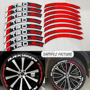 TRD Customized Permaorubber Stickers With Racing Stripes Cents Design