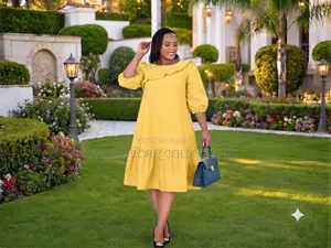 Ruffled Neckline Dresses