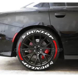 High Performance Look Dunlop Direct Glued Tire Stickers