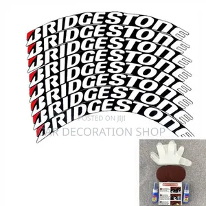 Bridgestone Raised Lettering Tire Kits Stickers Adds Motorsport Look