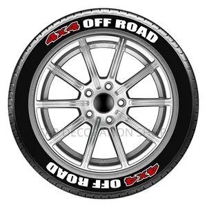 Off-Road Universal Curvature Fitting Tire Letter Stickers