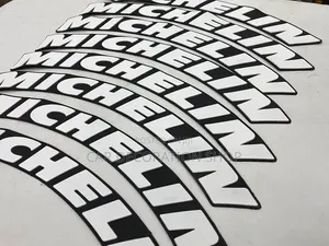 Michelin Tire Stickers 2 for Each Tire With Glue,gloves,sand Paper
