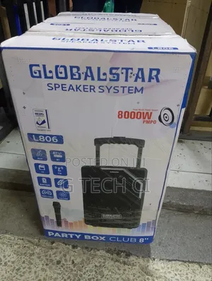 Globalstar L806 8-Inch Portable Bluetooth Trolley Speaker.