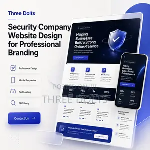 Security Company Website Design for Professional Branding