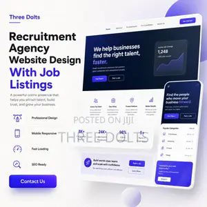 Recruitment Agency Website Design With Job Listings