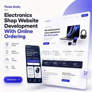 Electronics Shop Website Development With Online Ordering